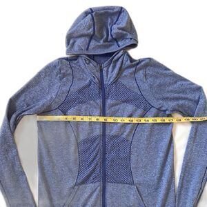 Zella Jacket Womens S Blue Full Zip Hoodie Athletic Running Lightweight Workout